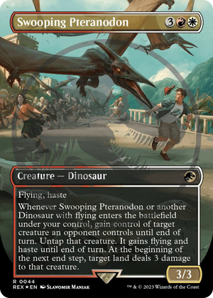 0044 Swooping Pteranodon (Borderless) (Emblem) R Universes Beyond: Jurassic World Collection