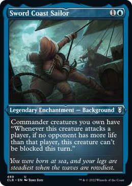 Sword Coast Sailor (Foil Etched) #489 U - Commander Legends: Battle for Baldur's Gate Pokemon card