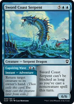 Sword Coast Serpent #99 C - Commander Legends: Battle for Baldur's Gate Pokemon card