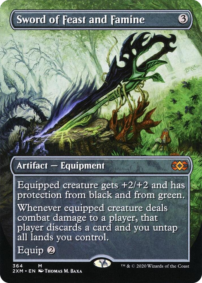 0364 Sword of Feast and Famine (Borderless) M Double Masters