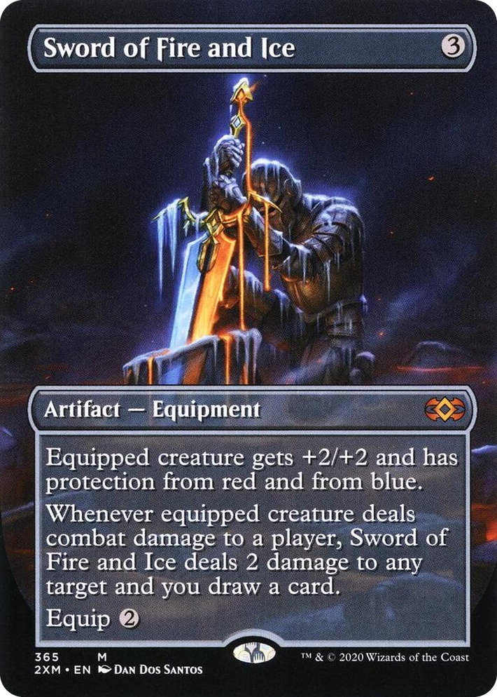 0365 Sword of Fire and Ice (Borderless) M Double Masters