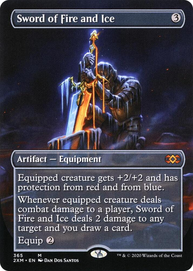 0365 Sword of Fire and Ice (Borderless) M Double Masters