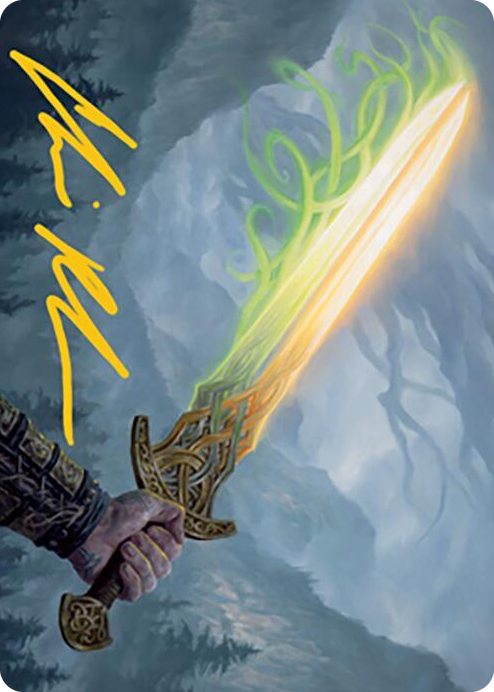 0064 Sword of Hearth and Home Art Card (Gold-Stamped Signature) S Art Series: Modern Horizons 2