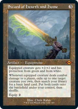 0433 Sword of Hearth and Home (Retro Frame) (Foil Etched) M Modern Horizons 2