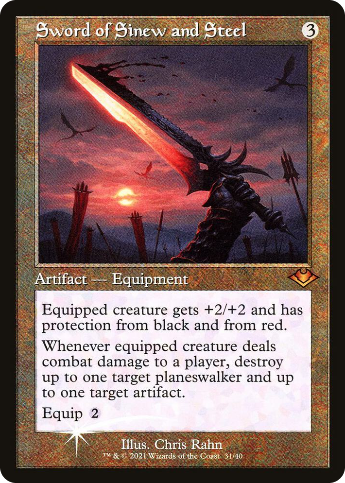 0031 Sword of Sinew and Steel (Retro Frame) M Modern Horizons