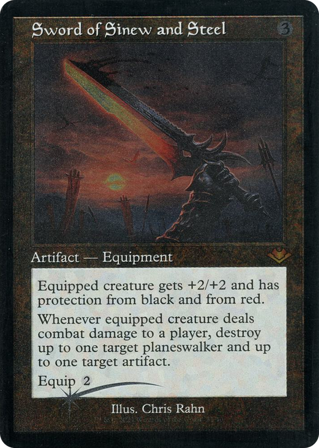 0031 Sword of Sinew and Steel (Retro Frame) (Foil Etched) M Modern Horizons