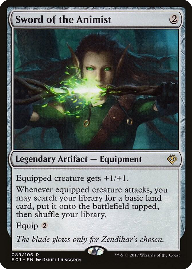0089 Sword of the Animist R Archenemy: Nicol Bolas