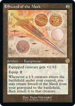 0122 Sword of the Meek (Schematic) R The Brothers' War: Retro Frame Artifacts