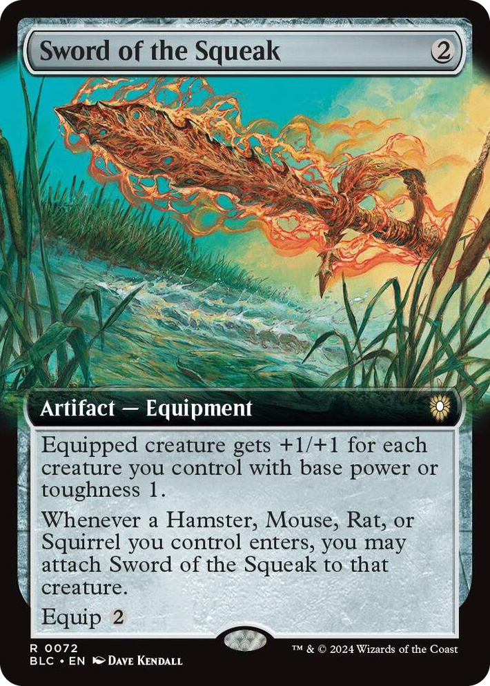 0072 Sword of the Squeak (Extended Art) R Commander: Bloomburrow