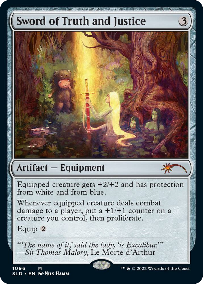 Sword of Truth and Justice #1096 M - Secret Lair Drop Series Pokemon card