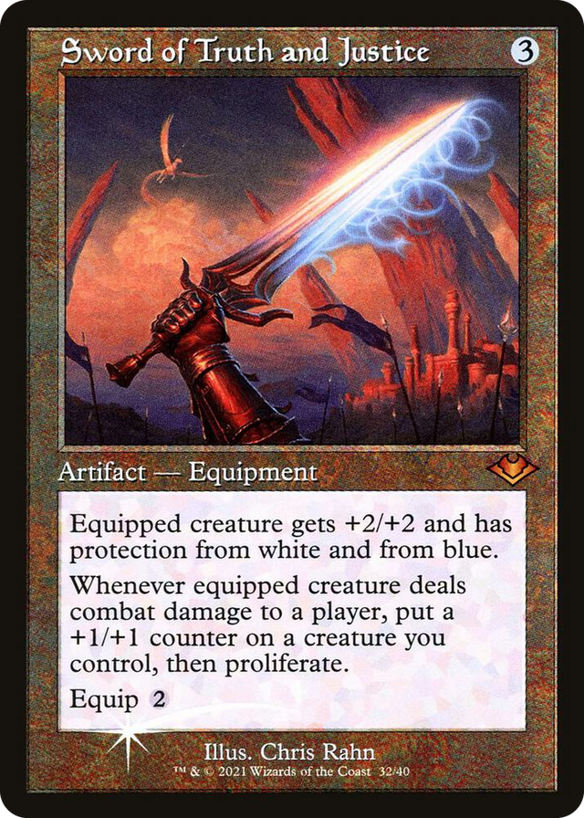 0032 Sword of Truth and Justice (Retro Frame) M Modern Horizons