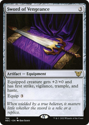0164 Sword of Vengeance R Commander: Kamigawa: Neon Dynasty