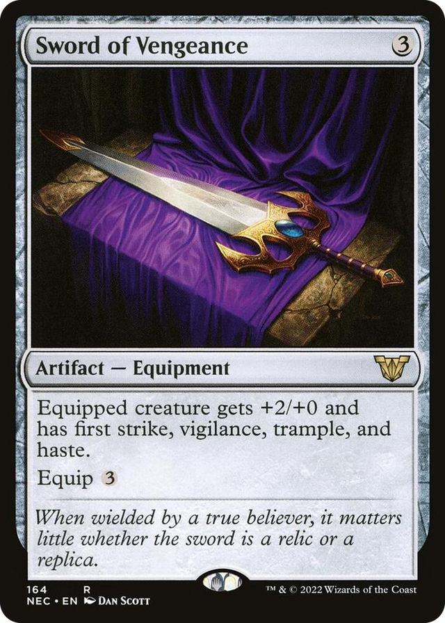 0164 Sword of Vengeance R Commander: Kamigawa: Neon Dynasty