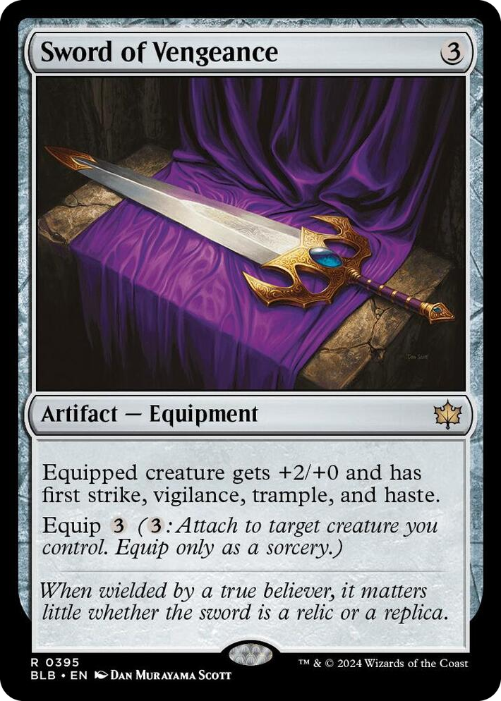 0395 Sword of Vengeance R Bloomburrow