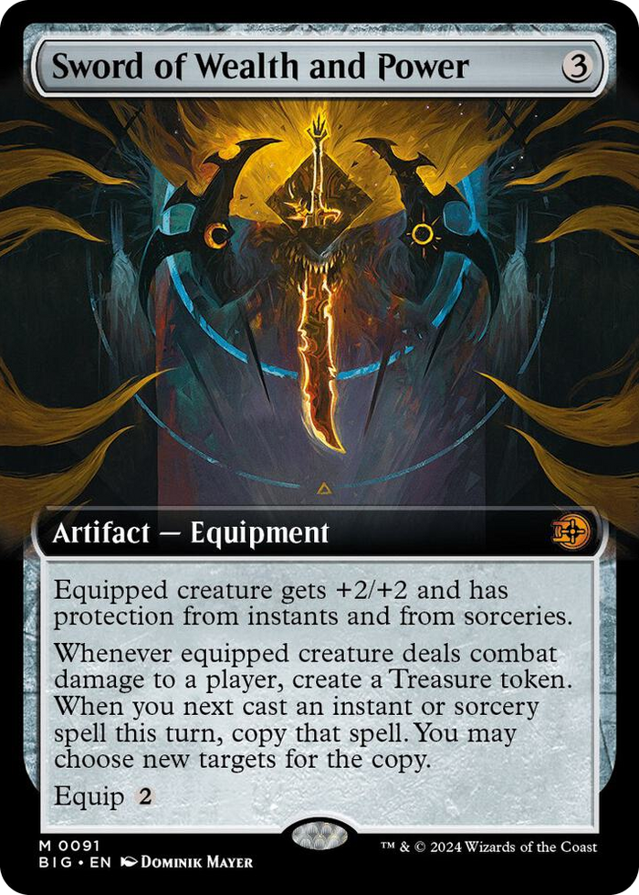 Sword of Wealth and Power (Extended Art) #91 M - Outlaws of Thunder Junction: The Big Score Pokemon card