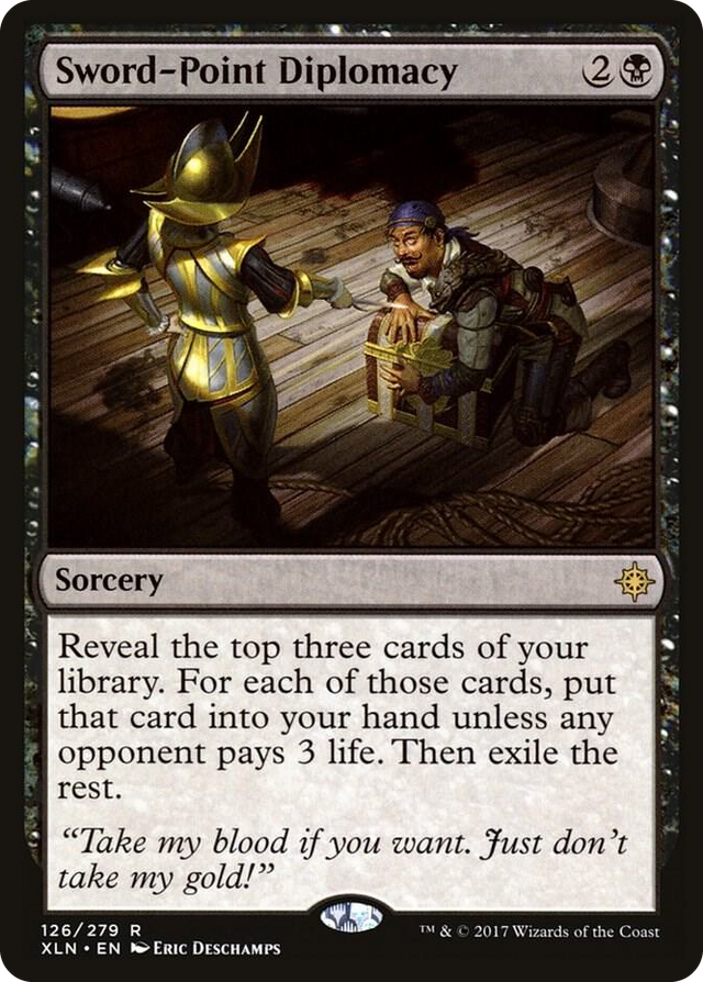 0126 Sword-Point Diplomacy R Ixalan
