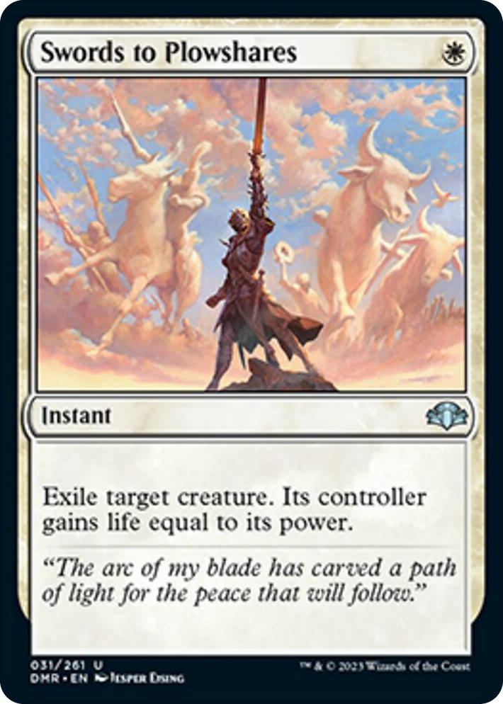 0031 Swords to Plowshares U Dominaria Remastered