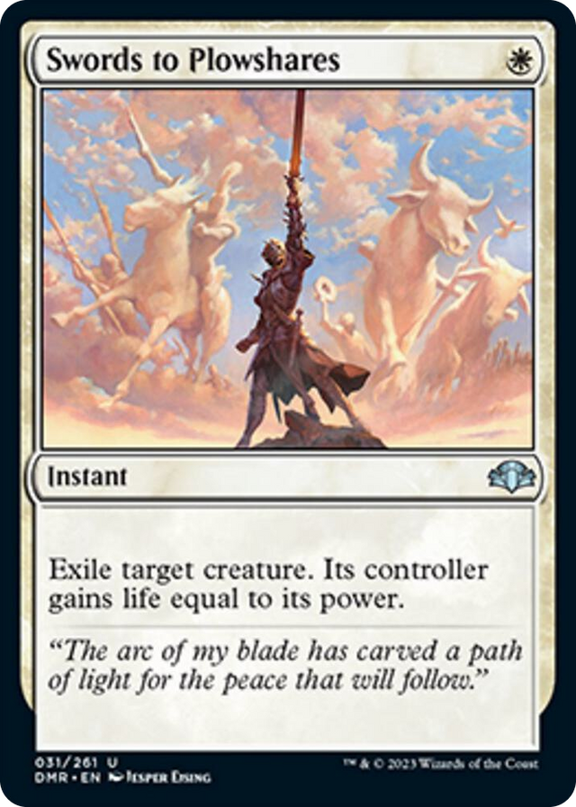 0031 Swords to Plowshares U Dominaria Remastered