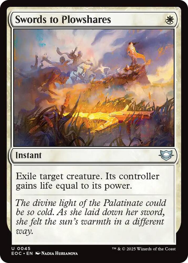 0045 Swords to Plowshares U Commander: Edge of Eternities