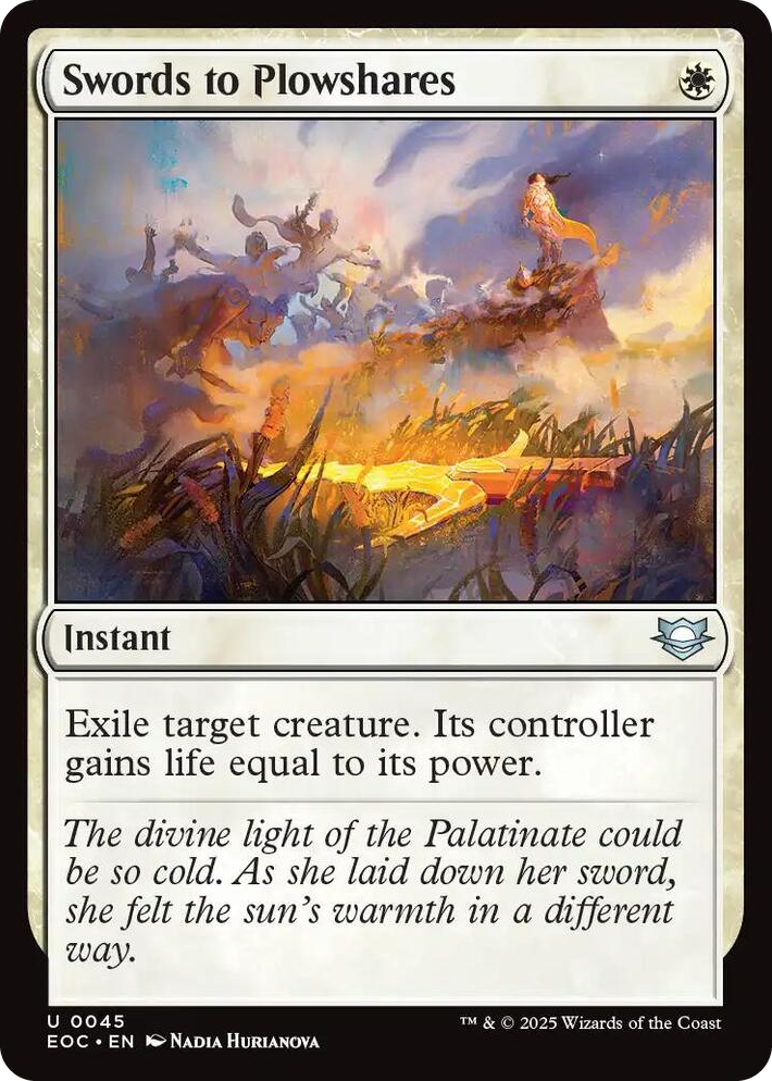 0045 Swords to Plowshares U Commander: Edge of Eternities