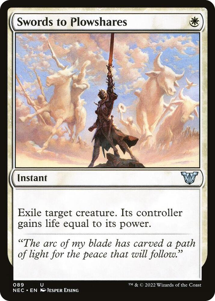 0089 Swords to Plowshares U Commander: Kamigawa: Neon Dynasty