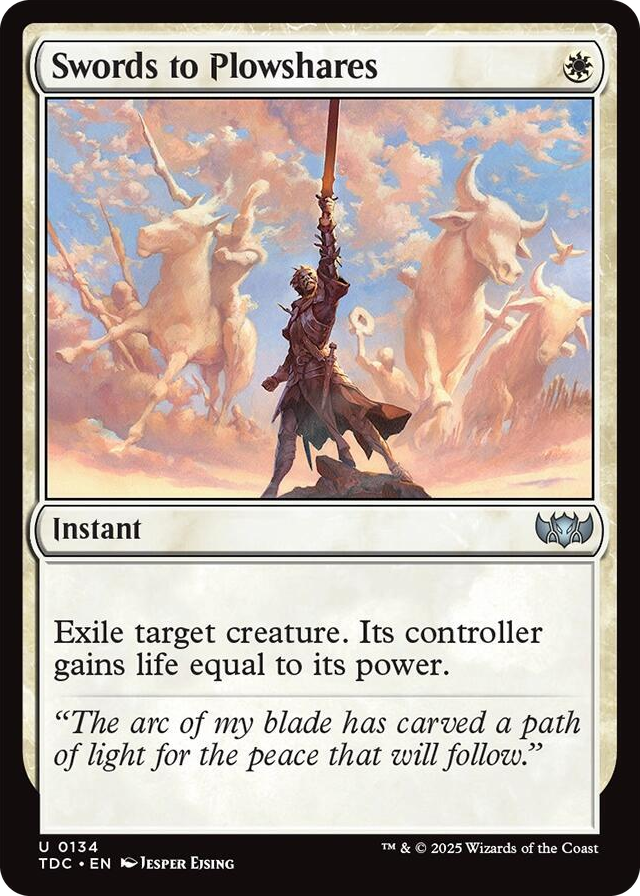0134 Swords to Plowshares U Commander: Tarkir: Dragonstorm