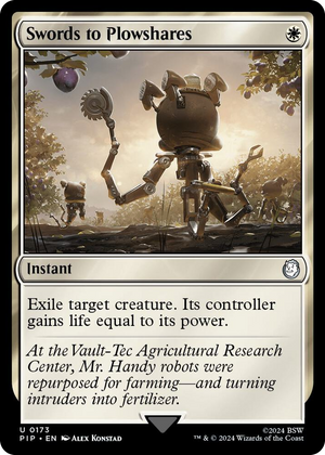 0173 Swords to Plowshares U Universes Beyond: Fallout