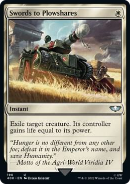 0190 Swords to Plowshares U Universes Beyond: Warhammer 40,000