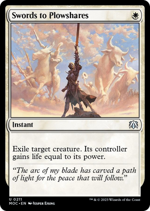 0211 Swords to Plowshares U Commander: March of the Machine