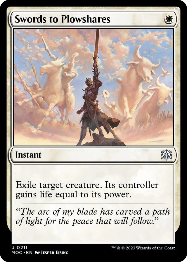 0211 Swords to Plowshares U Commander: March of the Machine