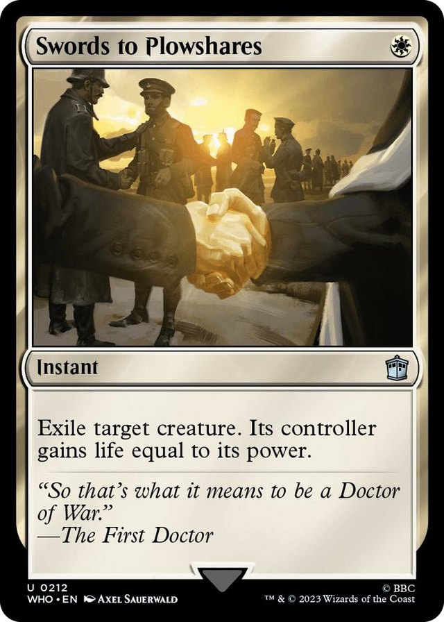 0212 Swords to Plowshares U Universes Beyond: Doctor Who