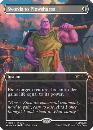 0001 Swords to Plowshares (Borderless) (Magazine Insert) P Media Promos