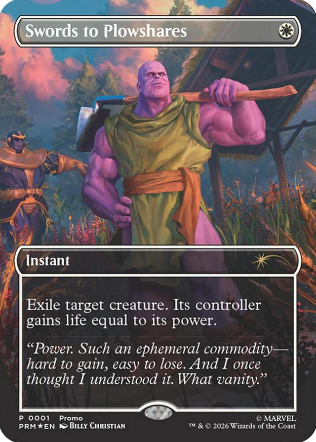 0001 Swords to Plowshares (Borderless) (Magazine Insert) P Media Promos