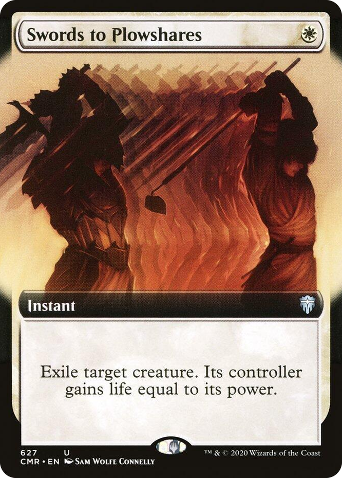 0627 Swords to Plowshares (Extended Art) U Commander Legends