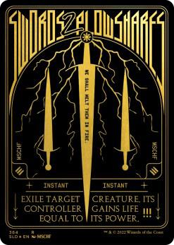 0364 Swords to Plowshares (Foil Etched) (Gold) R Secret Lair Drop Series