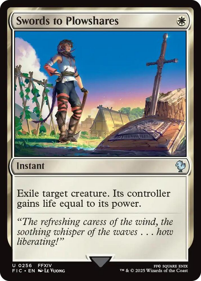 0256 Swords to Plowshares (Surge Foil) U Commander: FINAL FANTASY