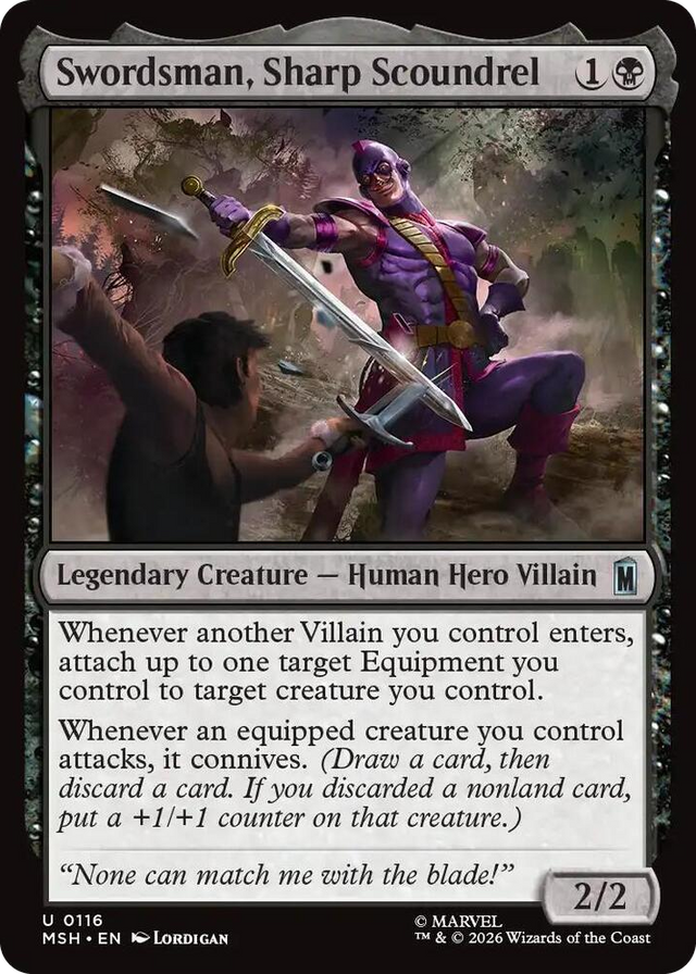 0116 Swordsman, Sharp Scoundrel U Marvel Super Heroes