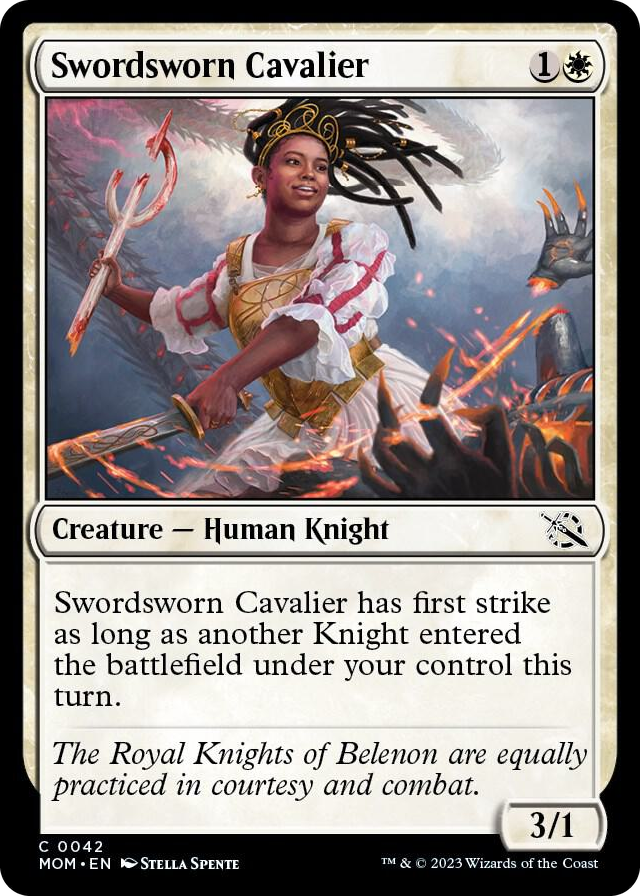 Swordsworn Cavalier #42 C - March of the Machine Pokemon card