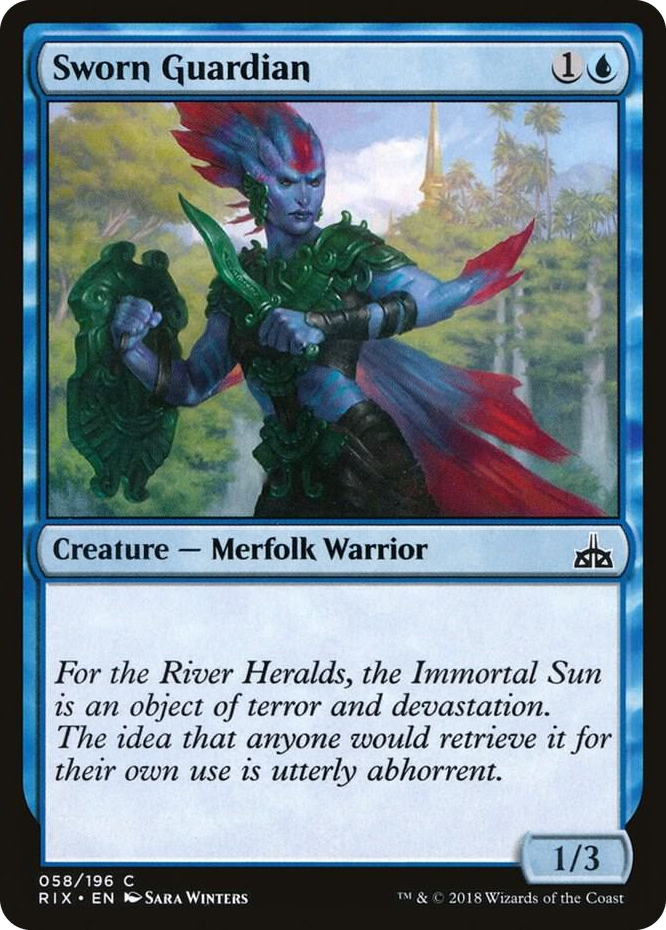 0058 Sworn Guardian C Rivals of Ixalan