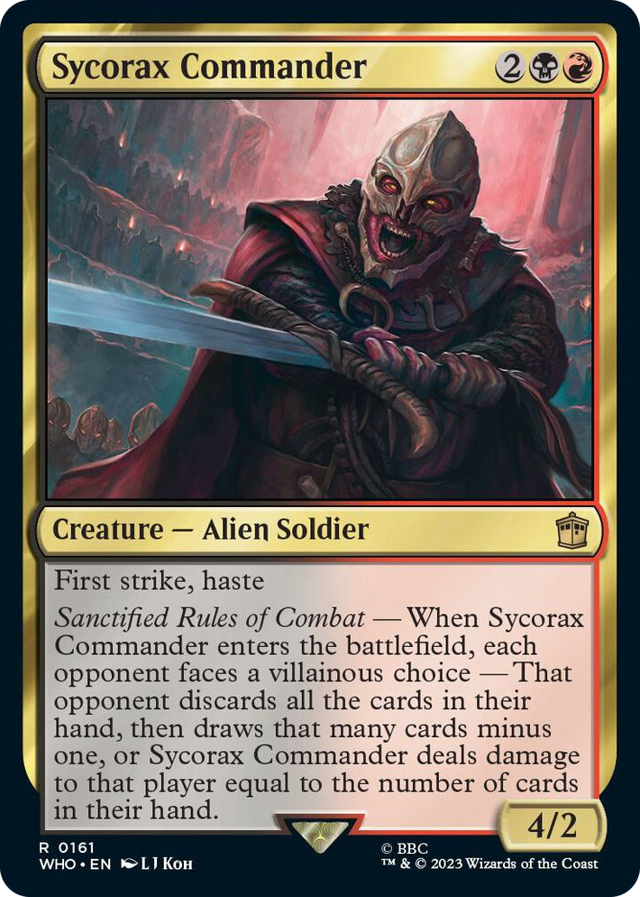 0161 Sycorax Commander R Universes Beyond: Doctor Who