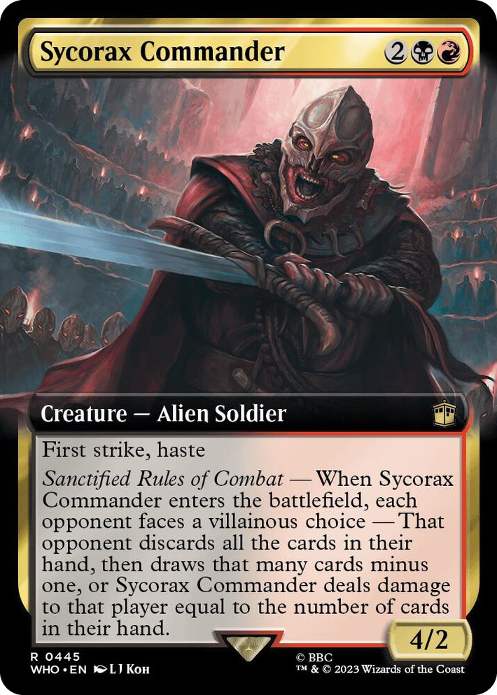 0445 Sycorax Commander (Extended Art) R Universes Beyond: Doctor Who