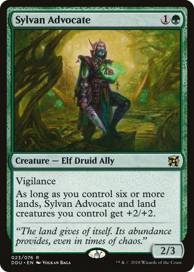 0023 Sylvan Advocate R Duel Decks: Elves vs. Inventors