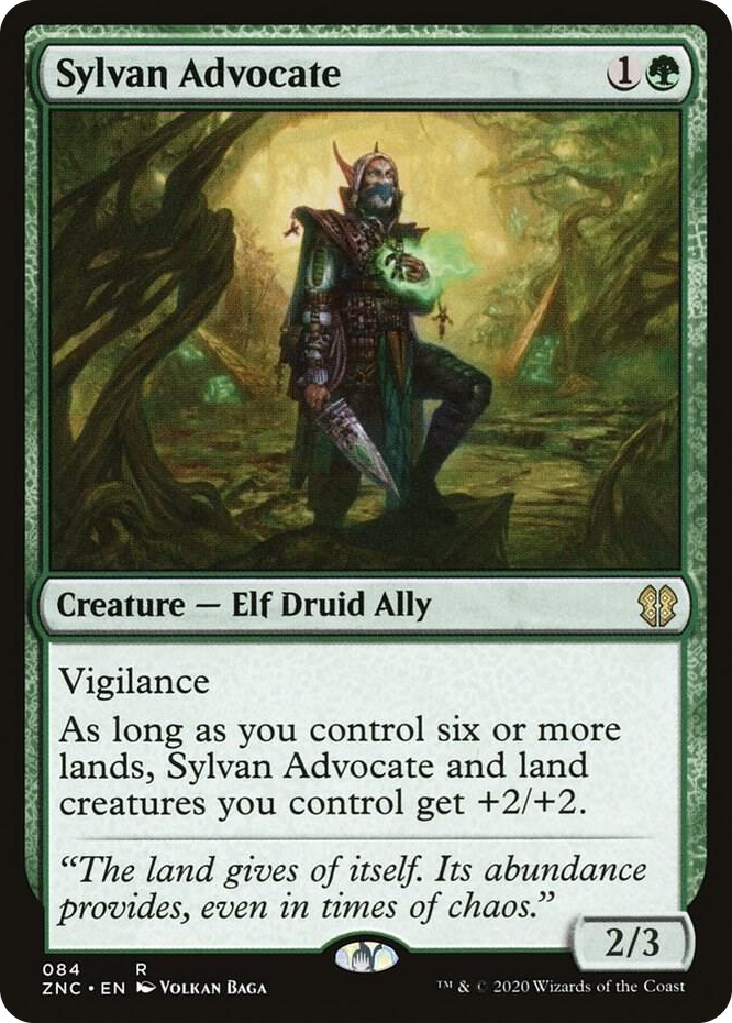 0084 Sylvan Advocate R Commander: Zendikar Rising