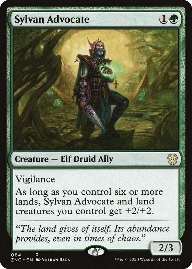 0084 Sylvan Advocate R Commander: Zendikar Rising
