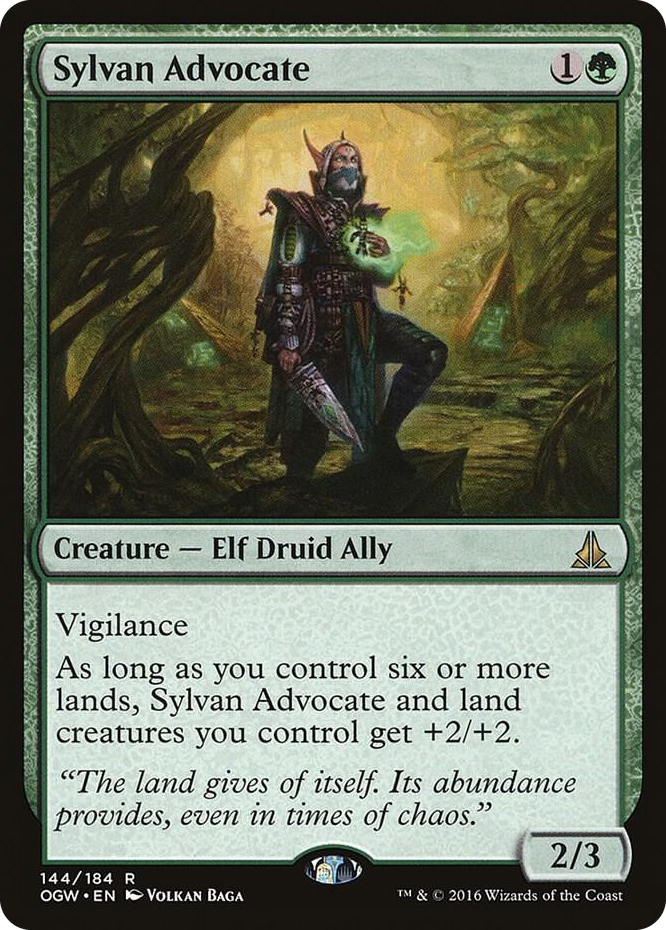 Sylvan Advocate #144 R - Oath of the Gatewatch Pokemon card