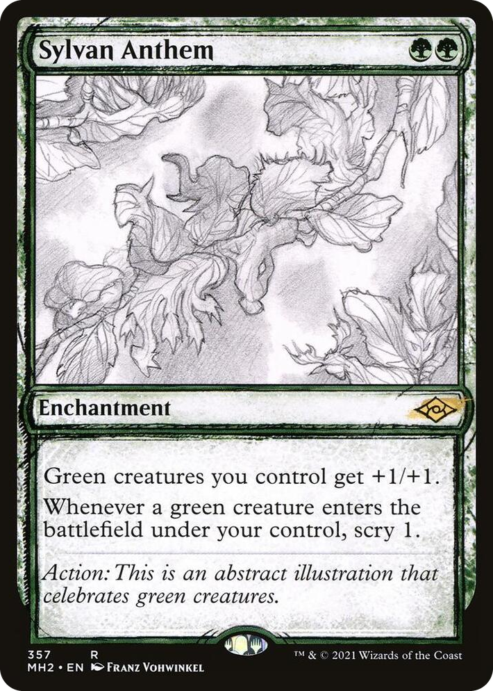 0357 Sylvan Anthem (Showcase) R Modern Horizons 2