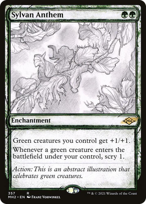 0357 Sylvan Anthem (Showcase) R Modern Horizons 2