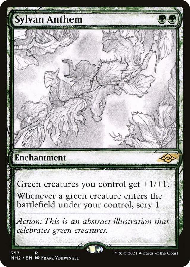 0357 Sylvan Anthem (Showcase) R Modern Horizons 2