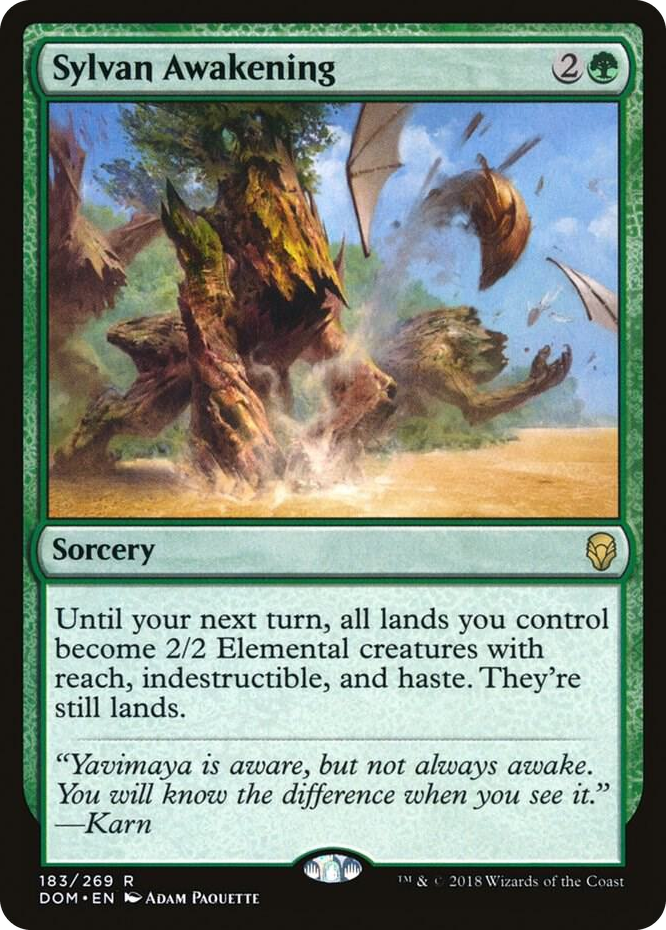 0183 Sylvan Awakening R Dominaria