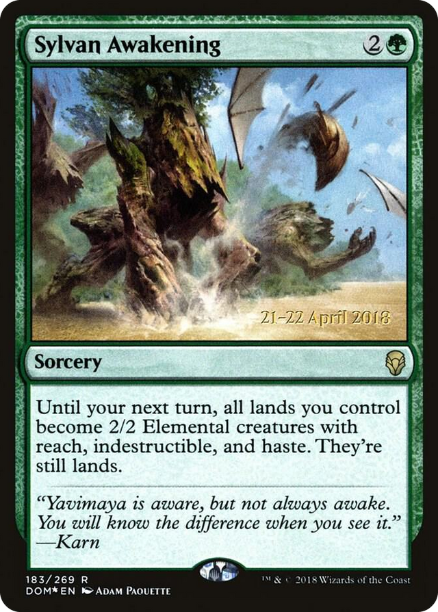 0183 Sylvan Awakening R Prerelease Cards